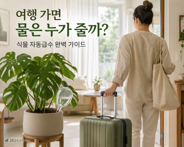 여행 가면 물은 누가 줄까? 식물 자동급수 완벽 가이드